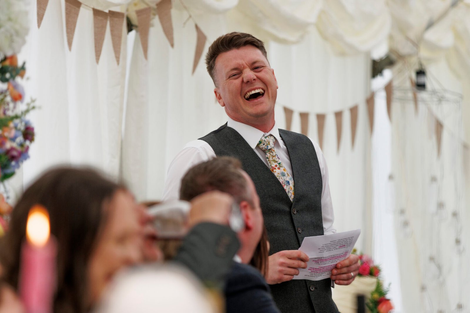 Best man speech laughter