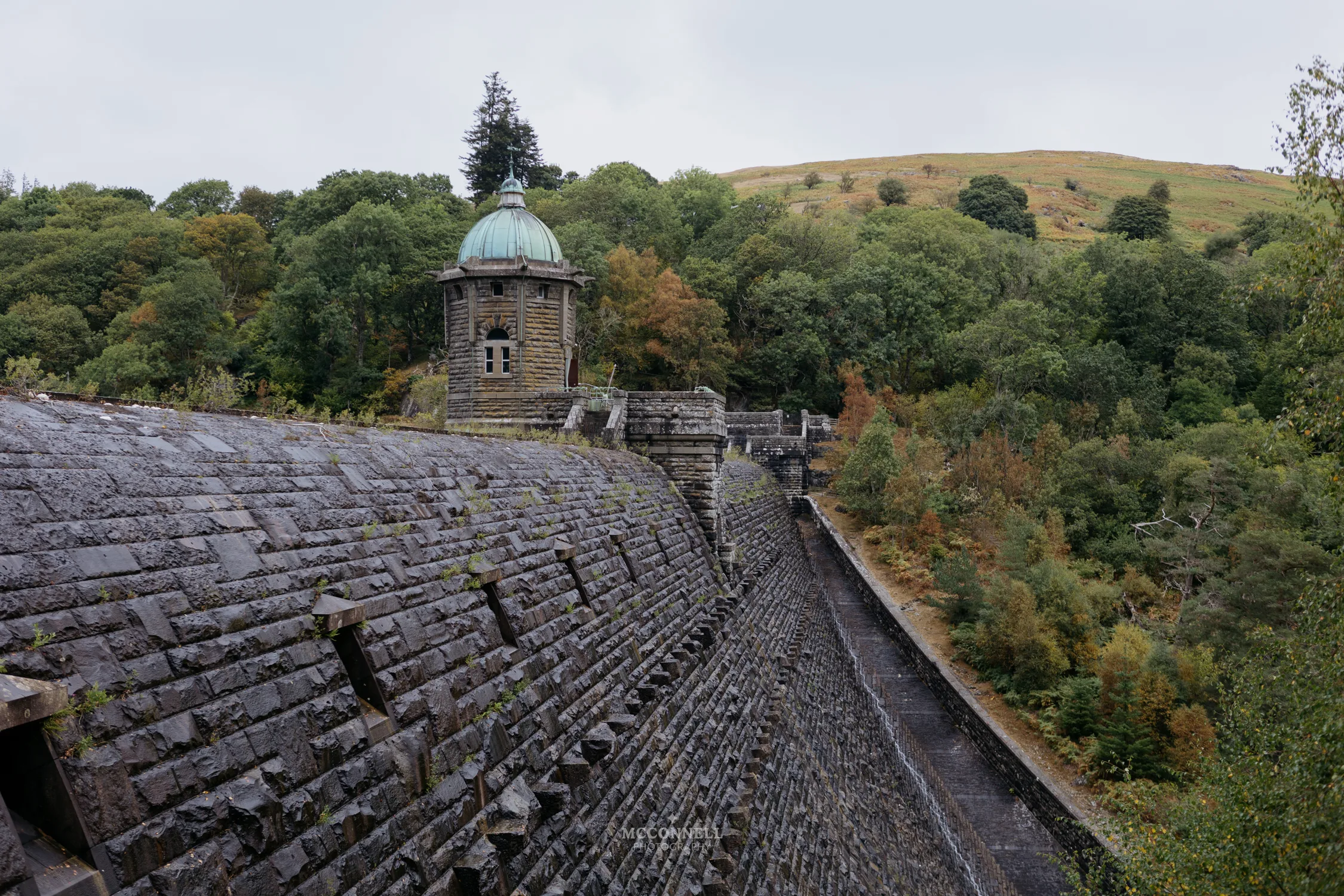 Pen y Garreg Dam and reservoir in the Elan Valley, Powys